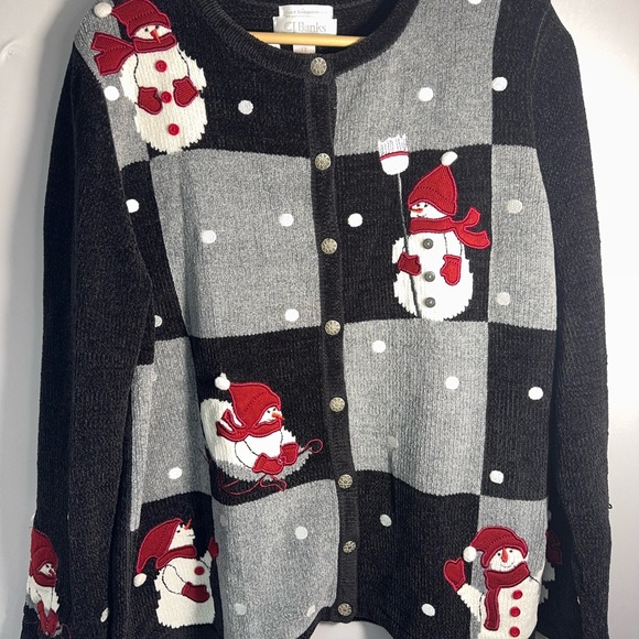 CJ Banks Sweaters - CJ Banks Christmas Snowman Sweater‎ vintage 1x
